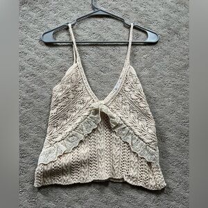 Zara Beige Knit Top